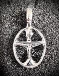 Oval Chalice Pewter Pendant