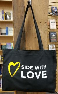 love canvas tote