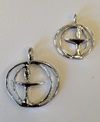 Double Circle Pewter Chalice Pendant