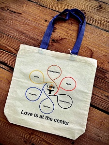 inSpirit: UUA Bookstore and Gift Shop: Side With Love Canvas Tote Bag