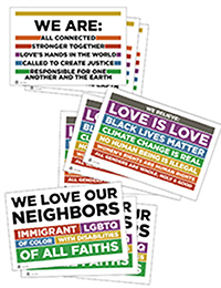 We Believe/We Love/We Are Rally Signs (Pack of 9)
