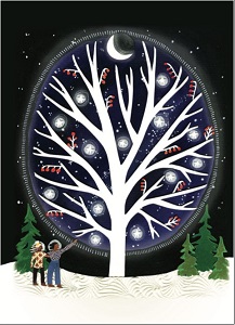 Solstice Moon Holiday Cards