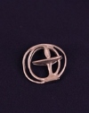 Chalice Lapel Pin - Double Circle Pewter