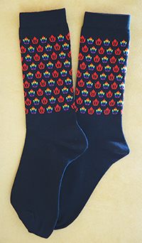 Rainbow Chalice Black Socks