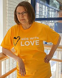 Side with Love Adult T Shirt