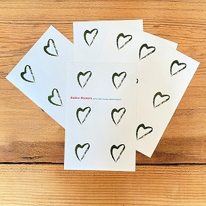Side with Love Environmental Justice Heart Stickers