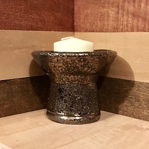 Stoneware Chalice Speckled Gold